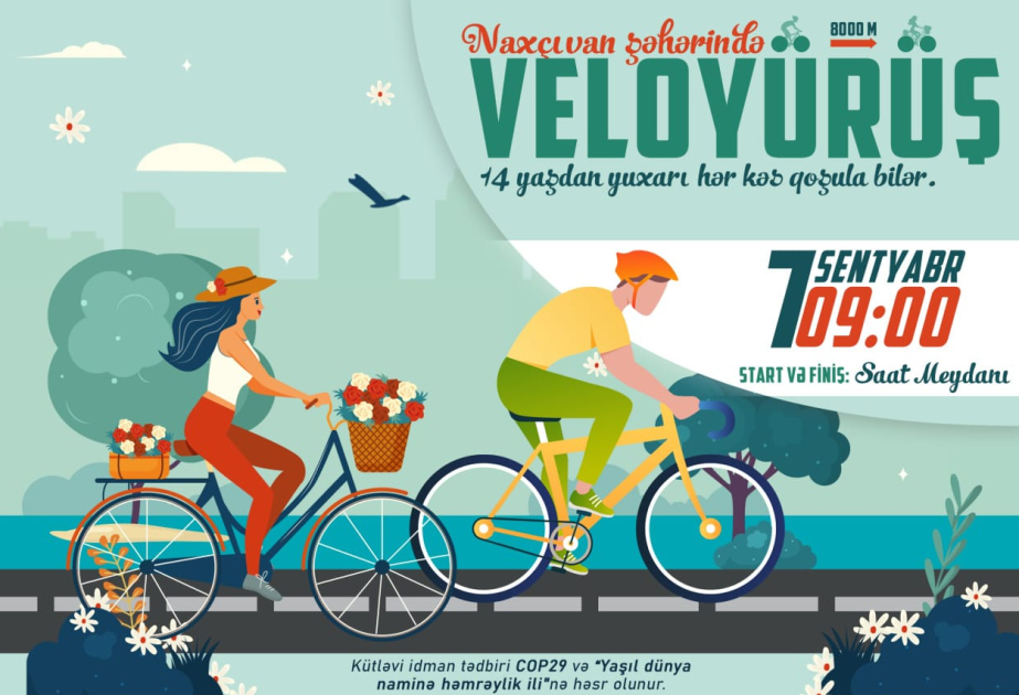 Naxçıvan şəhərində veloyürüş&nbsp;keçiriləcək