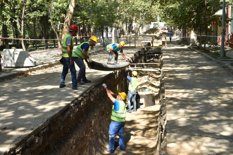 Gəncədə su təchizatı və kanalizasiya sistemi yenidən&nbsp;qurulur