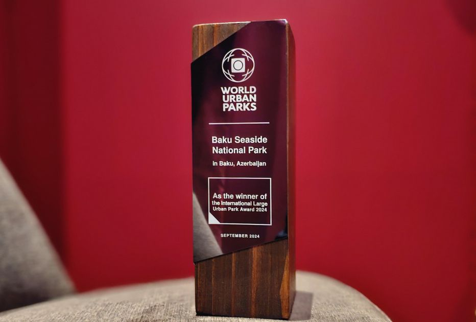 Dənizkənarı Milli Park Niderlandda “Ümumdünya Şəhər Parkları Mükafatı”na layiq&nbsp;görülüb