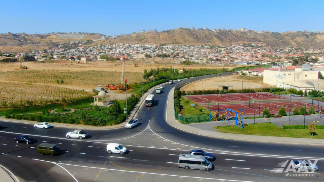 Salyan şosesində təmir işləri başa çatıb&nbsp;VİDEO