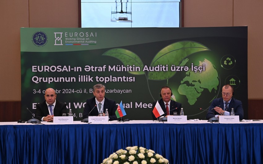 Bakıda EUROSAI-nin Ətraf Mühitin Auditi üzrə İşçi Qrupunun illik toplantısı&nbsp;keçirilir