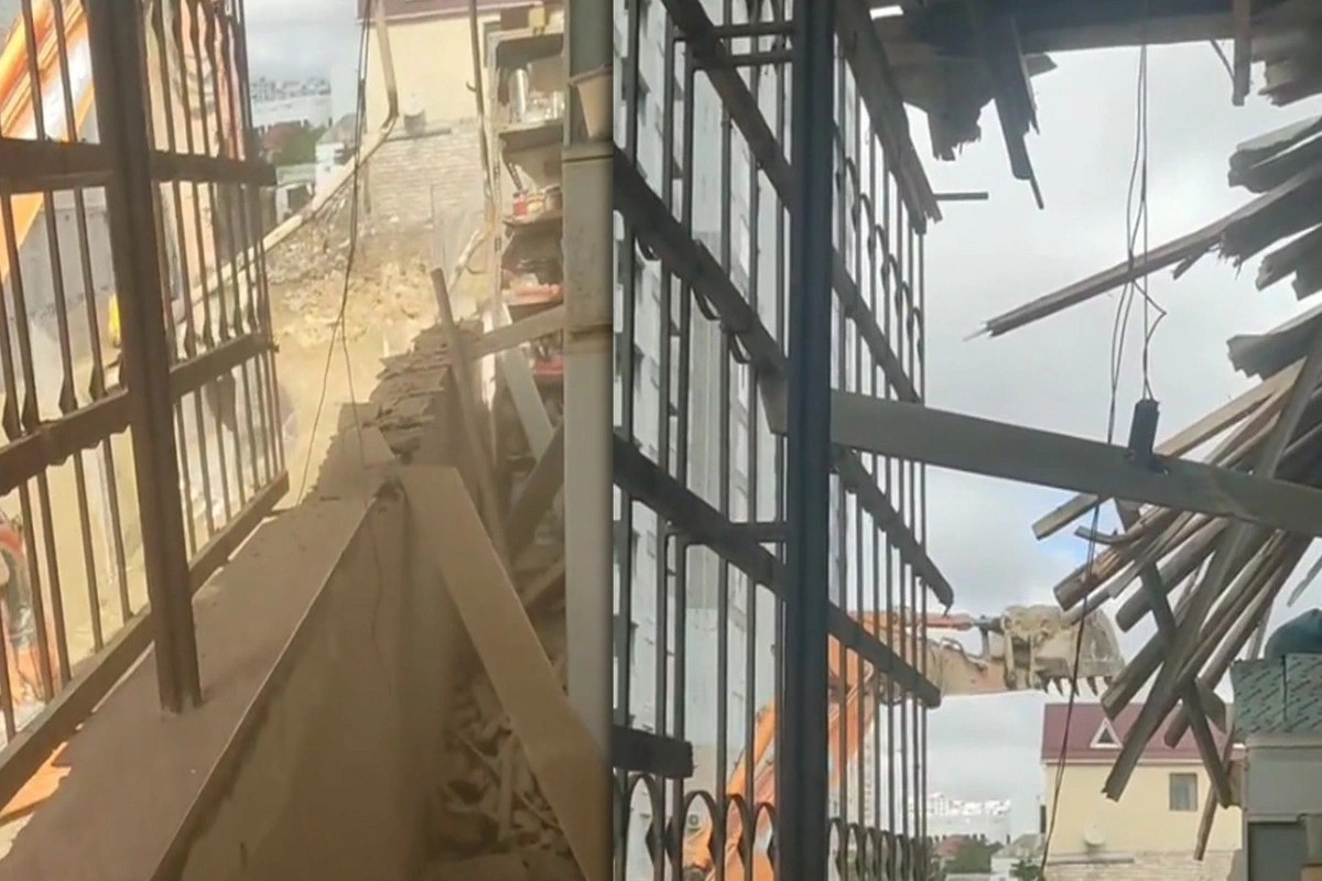 1-ci Alatava 128B ünvanında söküntü özbaşına&nbsp;aparılıb