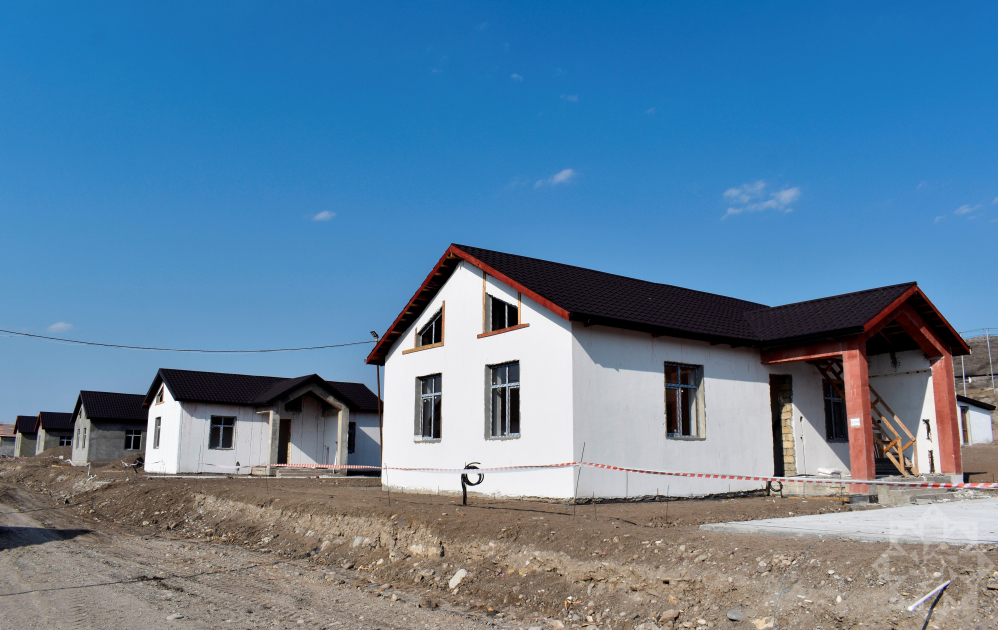 Qubadlının Mahruzlu kəndində birinci mərhələdə 190 ev inşa olunur&nbsp;FOTO