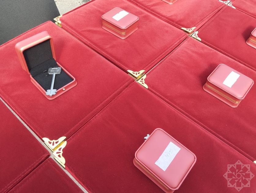 Ağdərənin Həsənriz kəndinə köçən ailələrə evlərinin açarları təqdim&nbsp;olunub