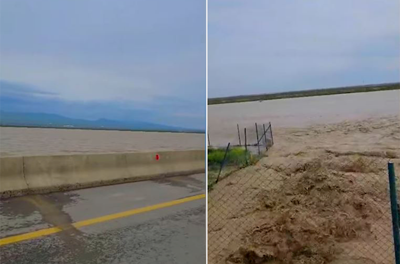Sel suları altında qalan ödənişli yolda hərəkət qismən bərpa&nbsp;olunub