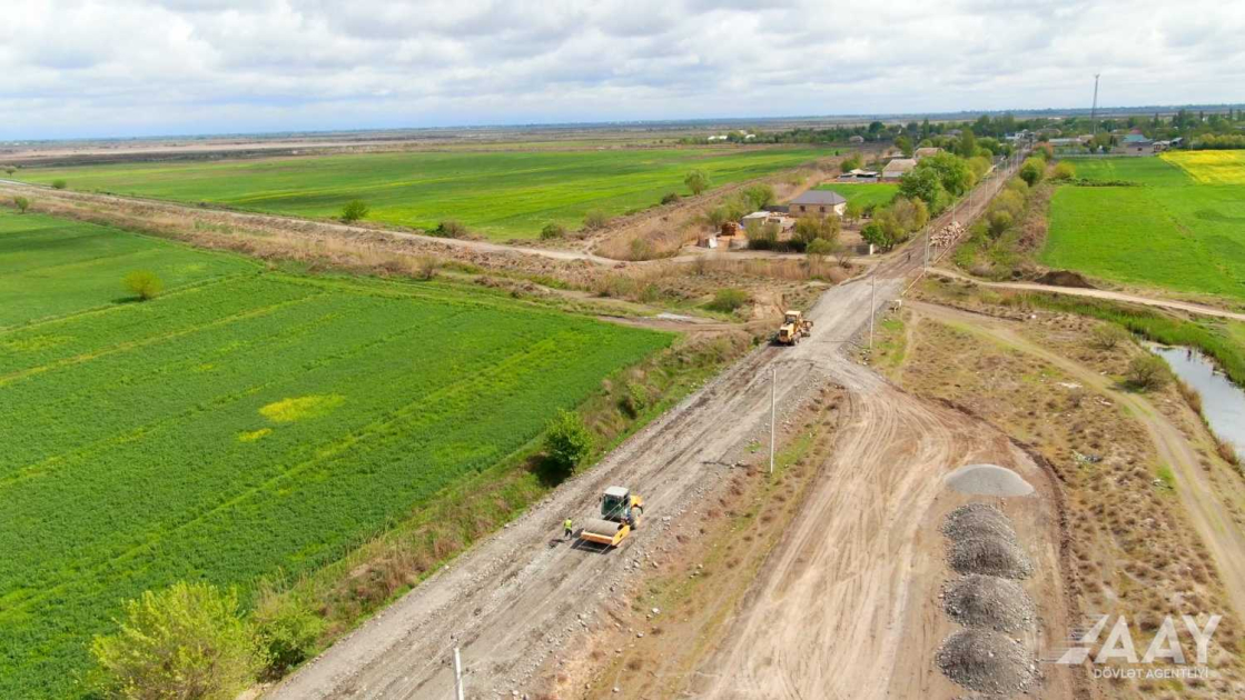 Zərdabda 5 yaşayış məntəqəsini birləşdirən yol yenidən qurulur&nbsp;VİDEO