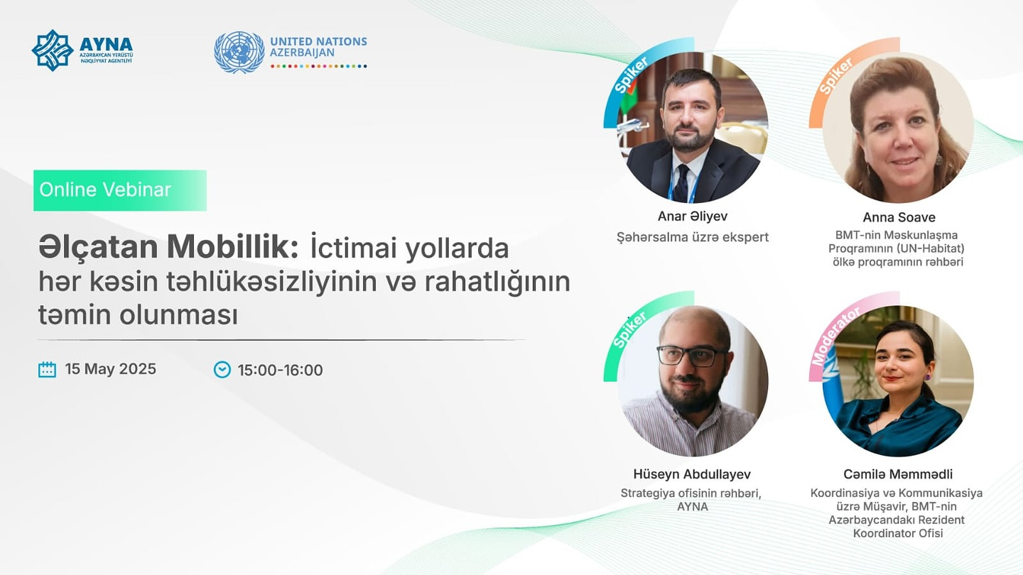 “Əlçatan mobillik” mövzusunda vebinara&nbsp;dəvətlisiniz!